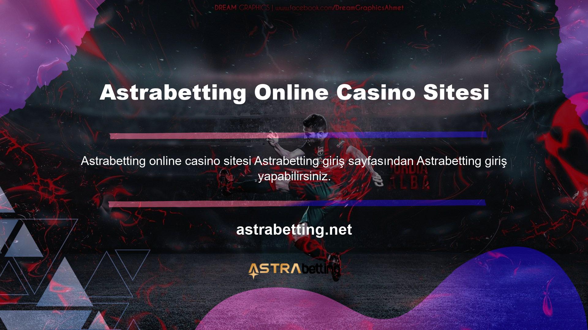 Astrabetting bahis sitesi Avrupa ve Türkiye'ye hizmet veren bir bahis sitesidir